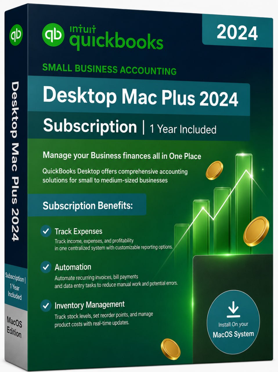 QuickBooks Desktop Mac Plus 2024 – Authentic 1-Year Subscription | Guaranteed Activation